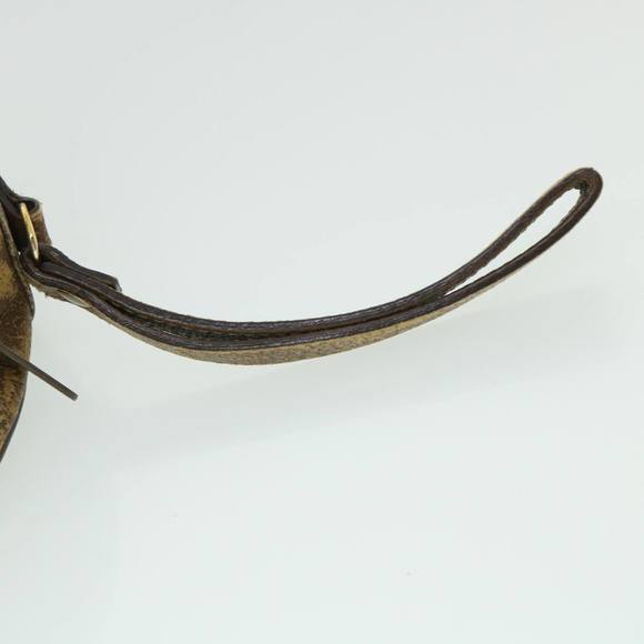 GUCCI GG Canvas Web Sherry Line Clutch Bag PVC Leather Beige Green Auth ep1670 - Picture 8 of 16